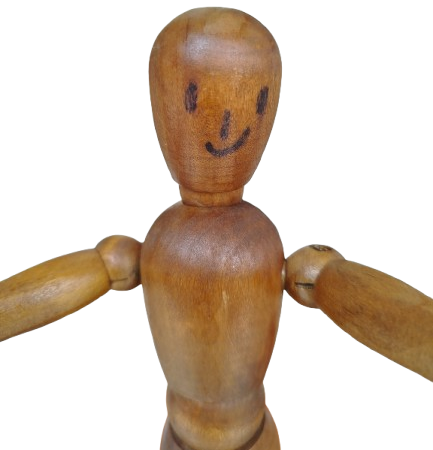 1960 AHŞAP HAREKETLİ İNSAN ANATOMİ FİGÜRÜ HAREKETLİ MAKET