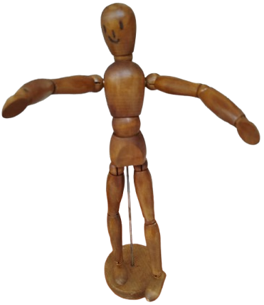 1960 AHŞAP HAREKETLİ İNSAN ANATOMİ FİGÜRÜ HAREKETLİ MAKET