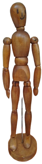 1960 AHŞAP HAREKETLİ İNSAN ANATOMİ FİGÜRÜ HAREKETLİ MAKET