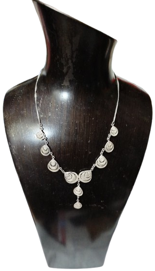 OSMANLI HİLAL MOTİFLİ TELKARİ GUMUS EL YAPIM USTA İSİ DORT PARCA TAKI SETİ 