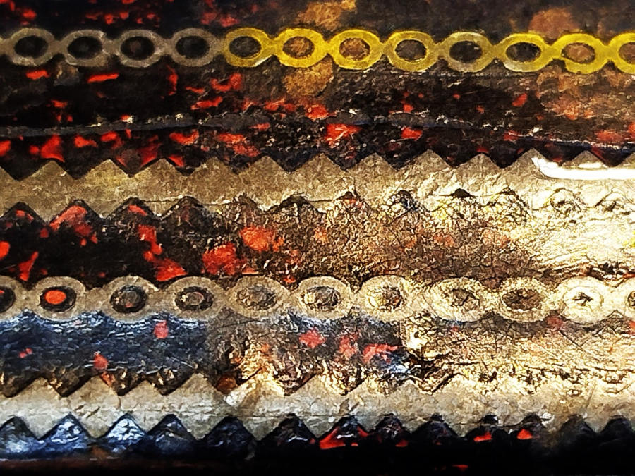 OSMANLI PAPYA MAŞA  ÜZERİ SUYOLU GUMUS KAKMA İŞLİ KAPAKLI CEPDE TASINAN  ENFİYE KUTUSU 