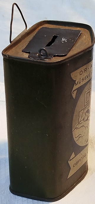 1950 OR AHAYİM MUSEVİ HASTANESİ İSTANBUL BALAT BAGIŞ TEBERRU KUMBARA TENEKE 