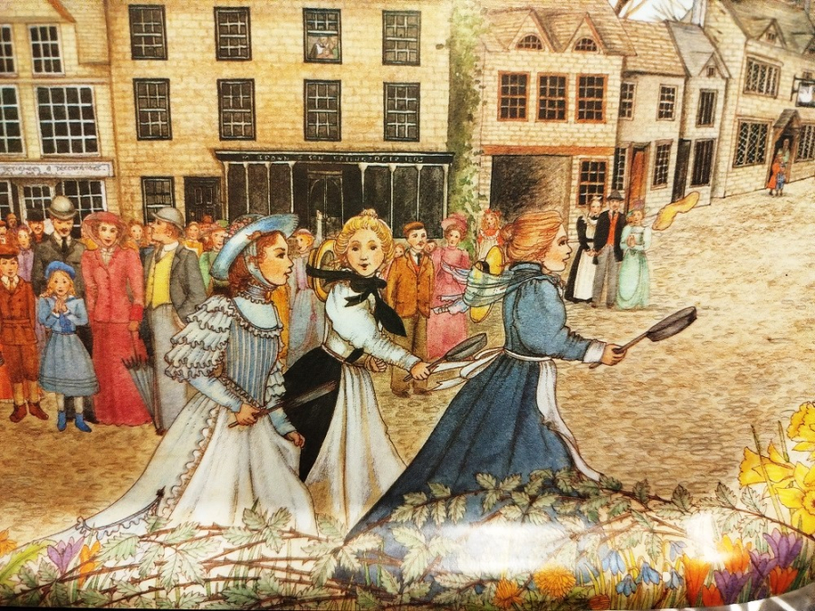 1960 MELAMİNE CROYDEX TEPSİ  ÜZERİ KOY MEYDANI GORSELLİ MELAMİN İNGİLİZ