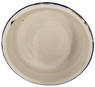 İNHİSARLAR VE AY YILDIZ DAMGALI TM BEYAZ KENARLAR MAVİ EMAYE  BUYUK BOY LEGEN