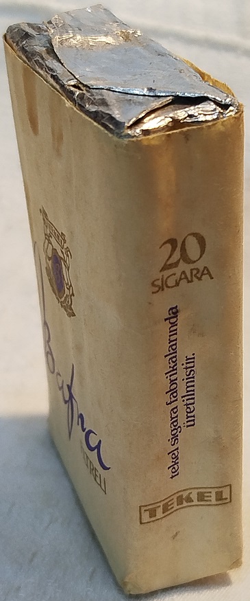 BAFRA SİGARASI FİLTRELİ DOLU PAKET TEKEL SIGARA FABRİKALARINDA URETİLMİSTİR