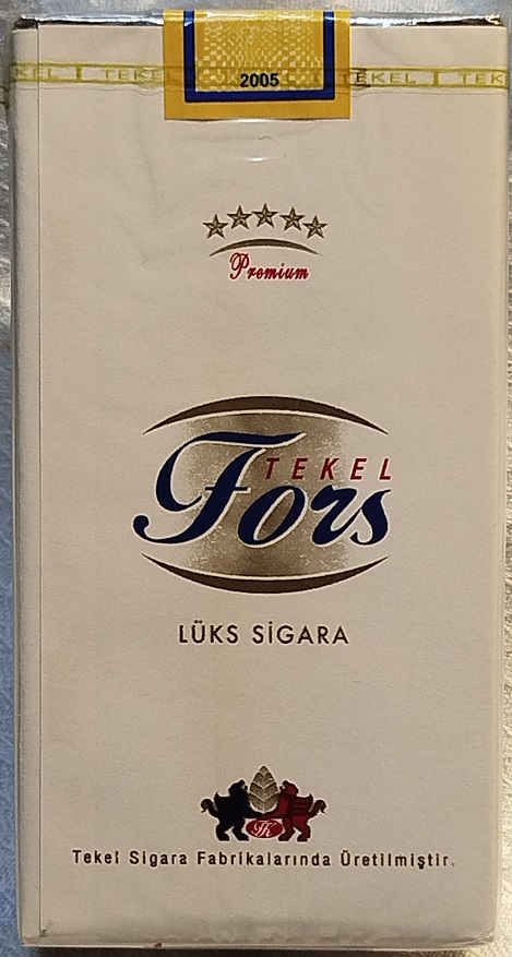 TEKEL FORS PREMİUM LUKS SIGARA  SİGARASI FİLTRELİ ACILMAMIS  DOLU PAKET 