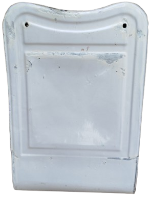 1920 ALMAN EMAYE KEPCE DELİKLİ KEVGİR ASMA KABI ON KISMI CEPLI