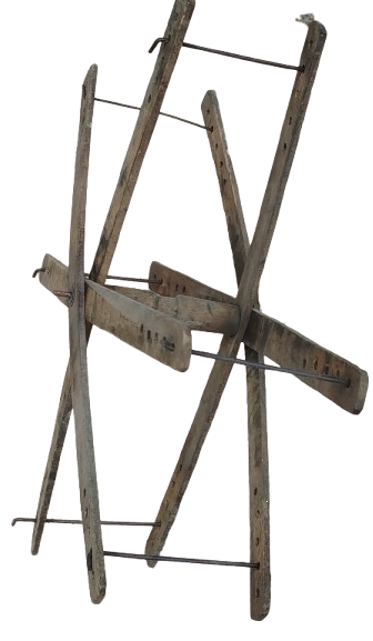 OSMANLI AHSAP CIKRIK ACILIR KAPANIR SARGI BAG KISMI AYARLI