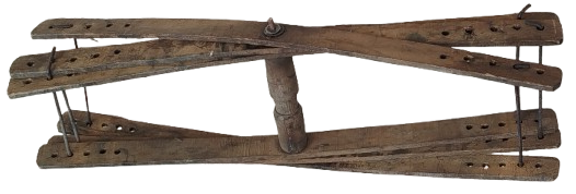 OSMANLI AHSAP CIKRIK ACILIR KAPANIR SARGI BAG KISMI AYARLI