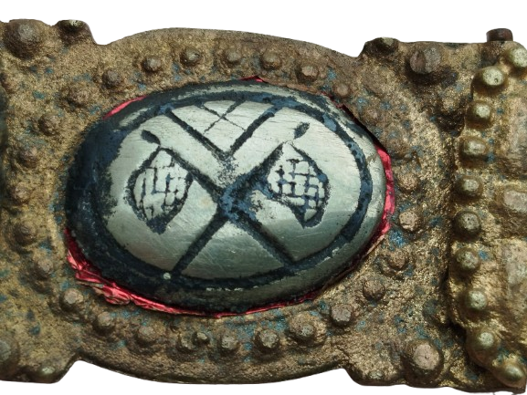 OSMANLI TOKALI GELİN KEMERİ PİRİNC ORTALARI SAVATLI ALPAKA  (DUSUK AYAR GUMUS)