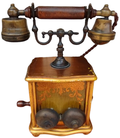 CEVİRMELİ MEKANİK AHSAP KASA TELEFON