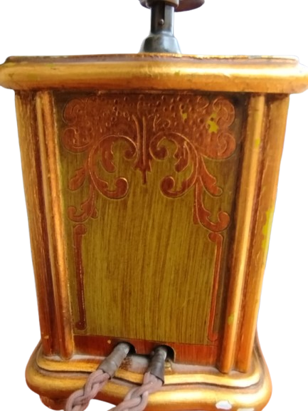 CEVİRMELİ MEKANİK AHSAP KASA TELEFON