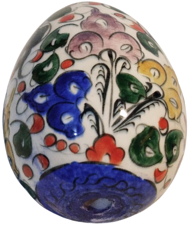 CUMHURİYET İLK DÖNEM KÜTAHYA SERAMİK ASKI TOPU  ASKI SÜSÜ 