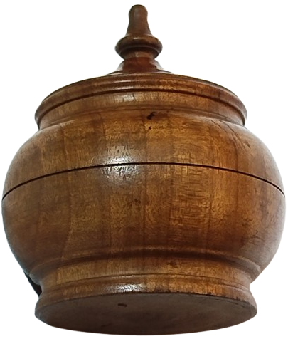 TEKKE İSİ KAHVE KABI KAPAKLI TUTMA YERİ FARKLI MEVLEVİ SİKKE FORMDA