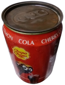 1997 CHUPA CHUPS COLA MİX TENEKE KAPAKLI SEKER KUTUSU