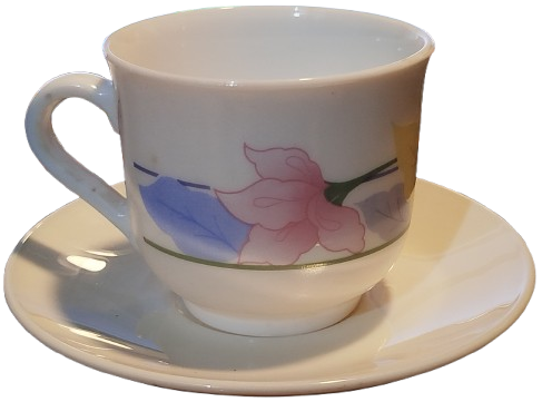 ARCOPAL SUT BEYAZ ÜZERİ CİCEK DESENLİ KAHVE TAKIMI FIRANSIZ 12 PARCA