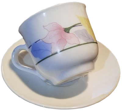 ARCOPAL SUT BEYAZ ÜZERİ CİCEK DESENLİ KAHVE TAKIMI FIRANSIZ 12 PARCA