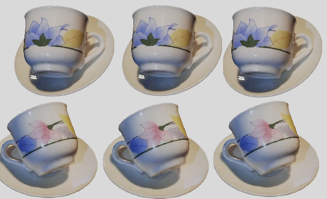 ARCOPAL SUT BEYAZ ÜZERİ CİCEK DESENLİ KAHVE TAKIMI FIRANSIZ 12 PARCA