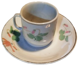 ESKİ DÖNEMİ ALTILI TURK KAHVE FİNCAN VE TABAGI TAKIM