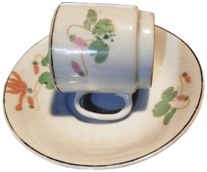 ESKİ DÖNEMİ ALTILI TURK KAHVE FİNCAN VE TABAGI TAKIM