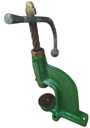 1940 MEKANİK DEMİR DOKUM EL CEVİRMELİ CIT CIT PERCİN CAKMA MAKİNASI