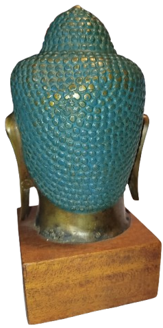 SİDARTA GOTAMA BRONZ BUDA AHSAP KAİDELİ EL YAPIM BUDİZMİN KURUCUSU