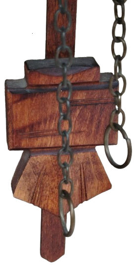 GUGUKLU KARA ORMAN EVİ SAAT QUARZT MAKİNE ISIK SENSORU FARKLI ZİL SESLERİ