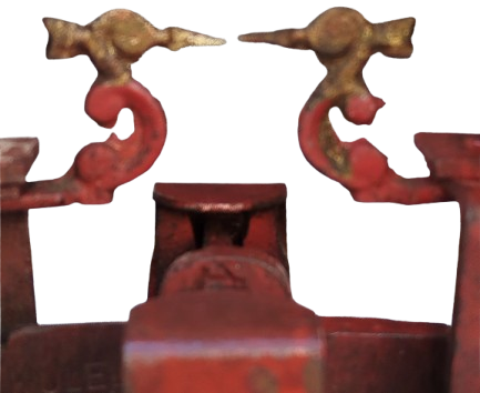 1960 KÜLELİ OTURAK DOKUM TERAZİ EL DOGME BAKIR İŞLEMELİ KEFELİ 1 KİLOLUK AKTAR TARTISI