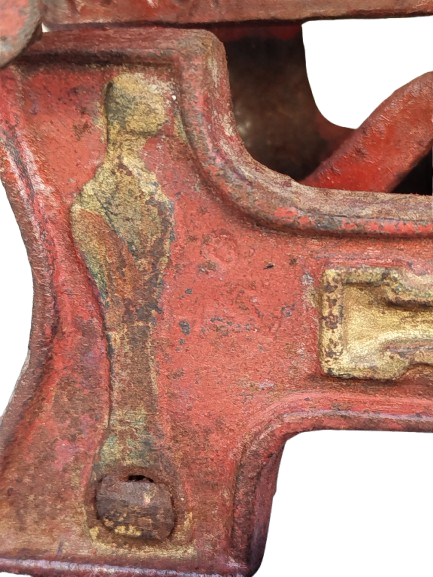 1960 KÜLELİ OTURAK DOKUM TERAZİ EL DOGME BAKIR İŞLEMELİ KEFELİ 1 KİLOLUK AKTAR TARTISI