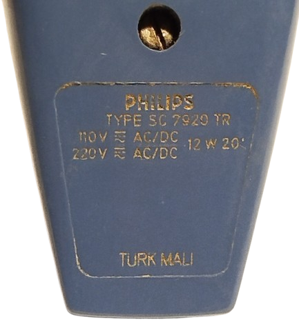 1960 PHILIPS PHİLİSHAVE TYPE 7920 CİFT BICAKLI CANTASINDA ELEKTİRİKLİ TRAS MAKİNESİ