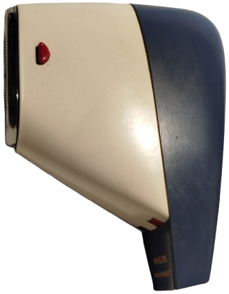 1960 PHILIPS PHİLİSHAVE TYPE 7920 CİFT BICAKLI CANTASINDA ELEKTİRİKLİ TRAS MAKİNESİ