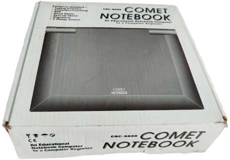 1990 COMET NOTEBOOK CNC 9606 DİZ USTU BİLGİSAYAR KUTUSUNDA TAM TAKIM 