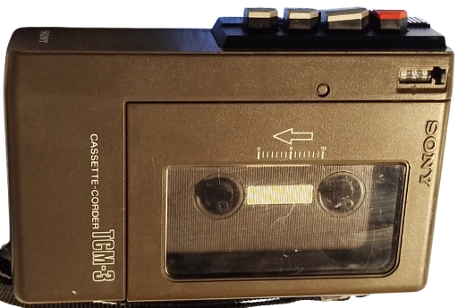 1970 SONY CASSETTE CORDER TCM 3  WALKMAN   KAYITLI VOLKMEN KASET CALAR 