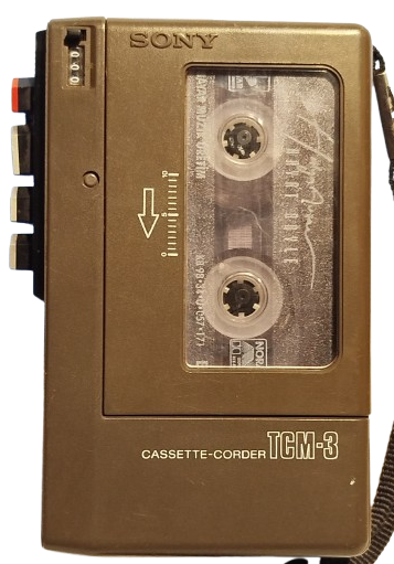 1970 SONY CASSETTE CORDER TCM 3  WALKMAN   KAYITLI VOLKMEN KASET CALAR 