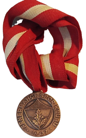 FENERBAHCE KIRMIZIBEYAZ KURDELALI BURONZ FUTBOL KULUBU MADALYA 