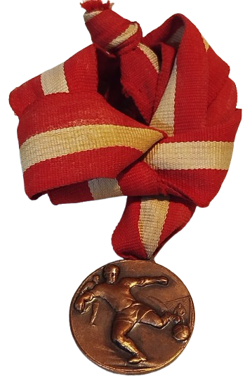 FENERBAHCE KIRMIZIBEYAZ KURDELALI BURONZ FUTBOL KULUBU MADALYA 