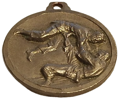 KARETE MADALYA SPOR MUKABASINDA İKİ KİSİNİN RİNGDE MUSABAKASI GORUNTULU