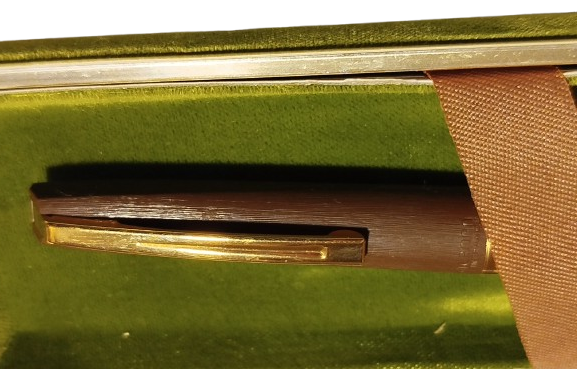 1960 WATERMAN ALTIN UCLU KUTUSUNDA POMPALI DOLMA KALEM KAHVERENGİ FRANCE