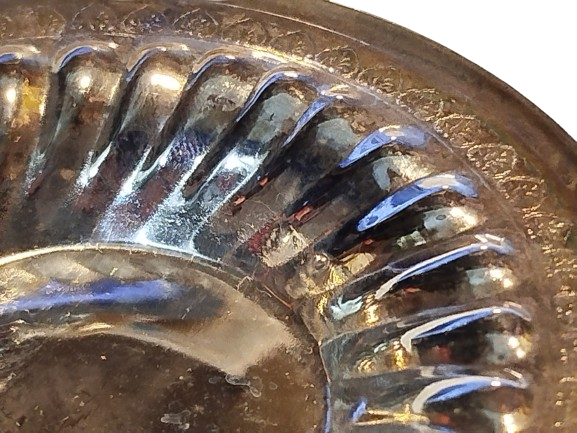 1970 GUMUS KAPLAMA KABARTMA DESENLİ ALTILI CAY TABAGI TAKIM