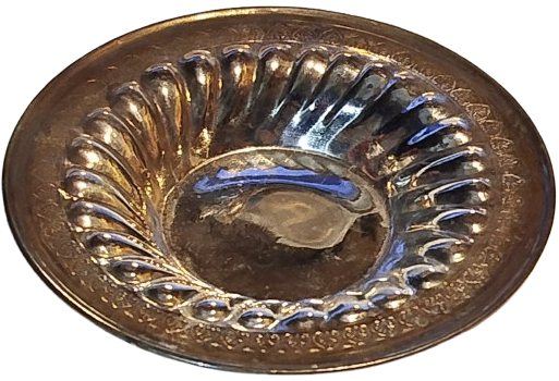 1970 GUMUS KAPLAMA KABARTMA DESENLİ ALTILI CAY TABAGI TAKIM