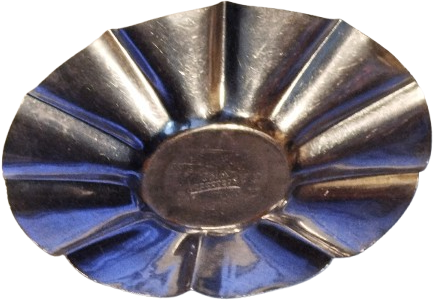 1970 PASLANMAZ KROM CELİK CAY TABAGI TAKIM KENARLARI VOLANLI FORMDA ÜZESİ 6 ADET