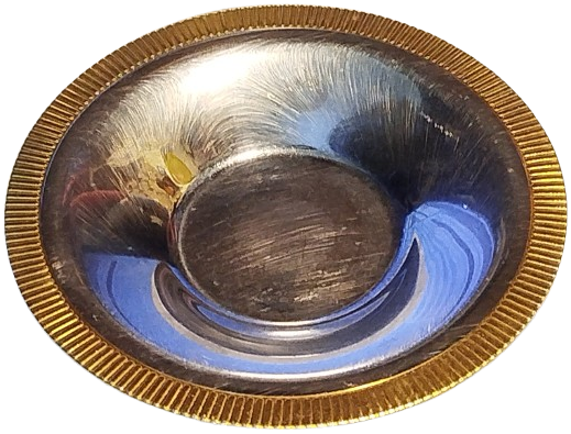 6 ADET JUMBO VENÜS KENARLAR FIRFIRLI ALTIN KAPLAMA KROMCELİK CAY TABAGI TAKIMI 