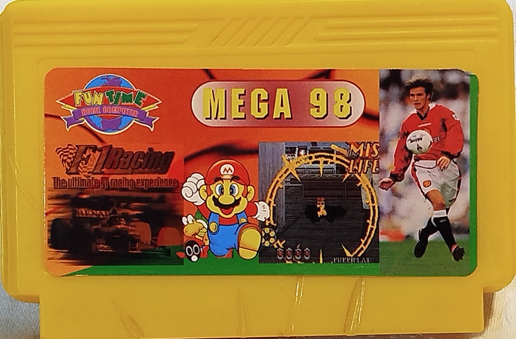 FUN TİME HOME COMPUTER F1 RACİNG MEGA 98  ATARİ COKLU OYUN KASETİ  MADE IN JAPAN 
