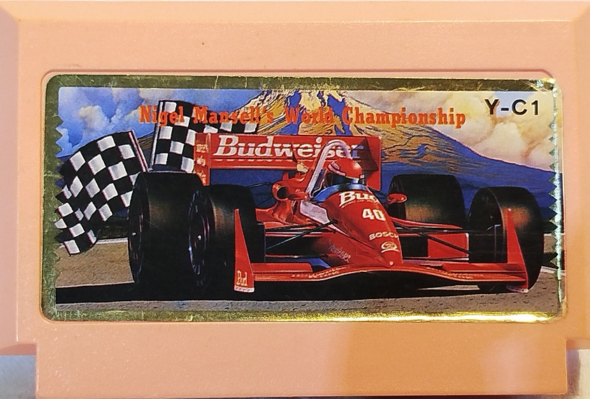 NİGEL MANSELS WORLD CHAMPİONSHİP Y-C1 ATARİ  OYUN KASETİ REMARKS  MADE IN JAPAN GAME 