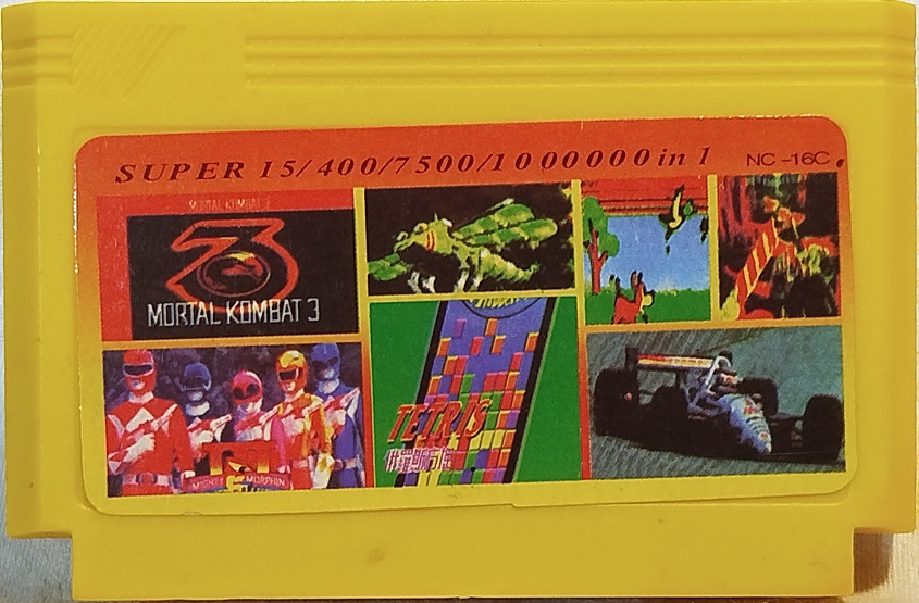 SUPER 12/400/7500/1000000 İN 1 NC-16C  ATARİ COKLU OYUN KASETİ  MADE IN JAPAN