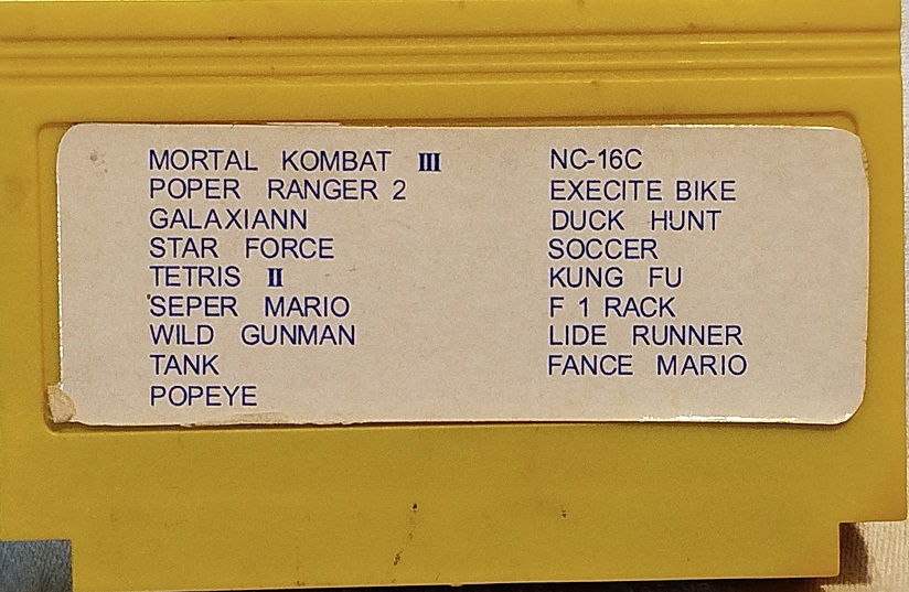 SUPER 12/400/7500/1000000 İN 1 NC-16C  ATARİ COKLU OYUN KASETİ  MADE IN JAPAN