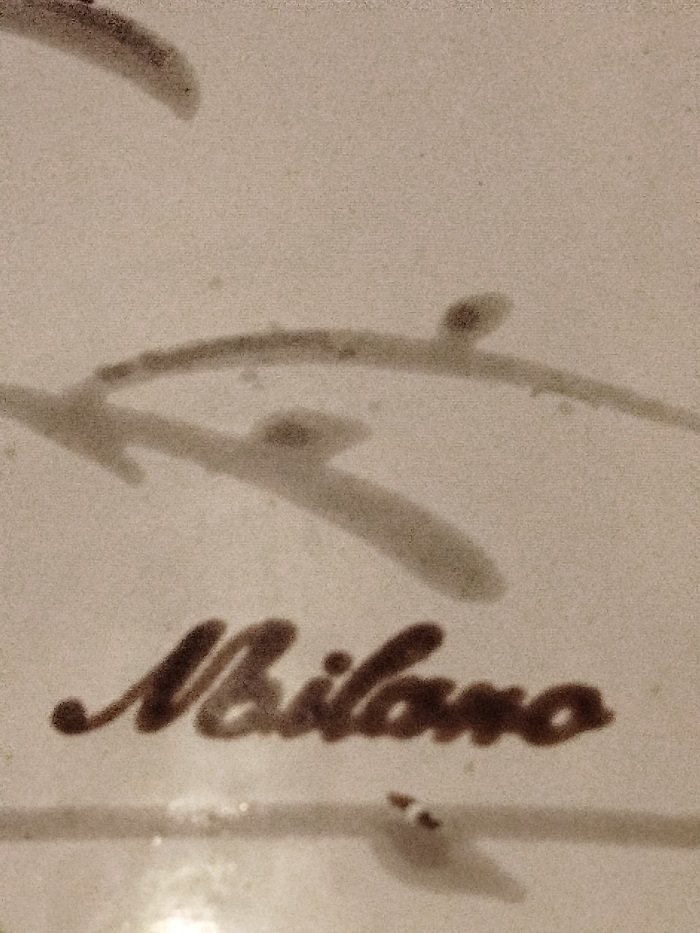 1940 MİLANO CİCEKLİ EMAYE KULPLU MASRAPA 1 LİTRELİK AYARLI OLCULU KAP