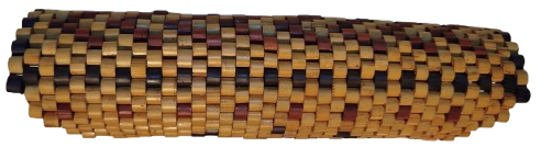 1970 BAMBU BONCUKLARIN İPE DİZİLEREK YAPILMIS HAREKETLİ NİHALE