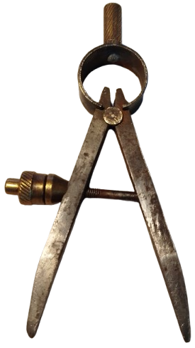 OSMANLI CELİK VE BRONZ PARCALARDAN  TAMAMI EL YAPIM USTA İŞİ MÜHENDİSLİK MİMARLIK ÖLCÜMLERDE KULLANILAN PERGEL