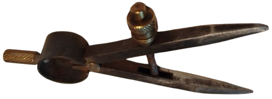 OSMANLI CELİK VE BRONZ PARCALARDAN  TAMAMI EL YAPIM USTA İŞİ MÜHENDİSLİK MİMARLIK ÖLCÜMLERDE KULLANILAN PERGEL